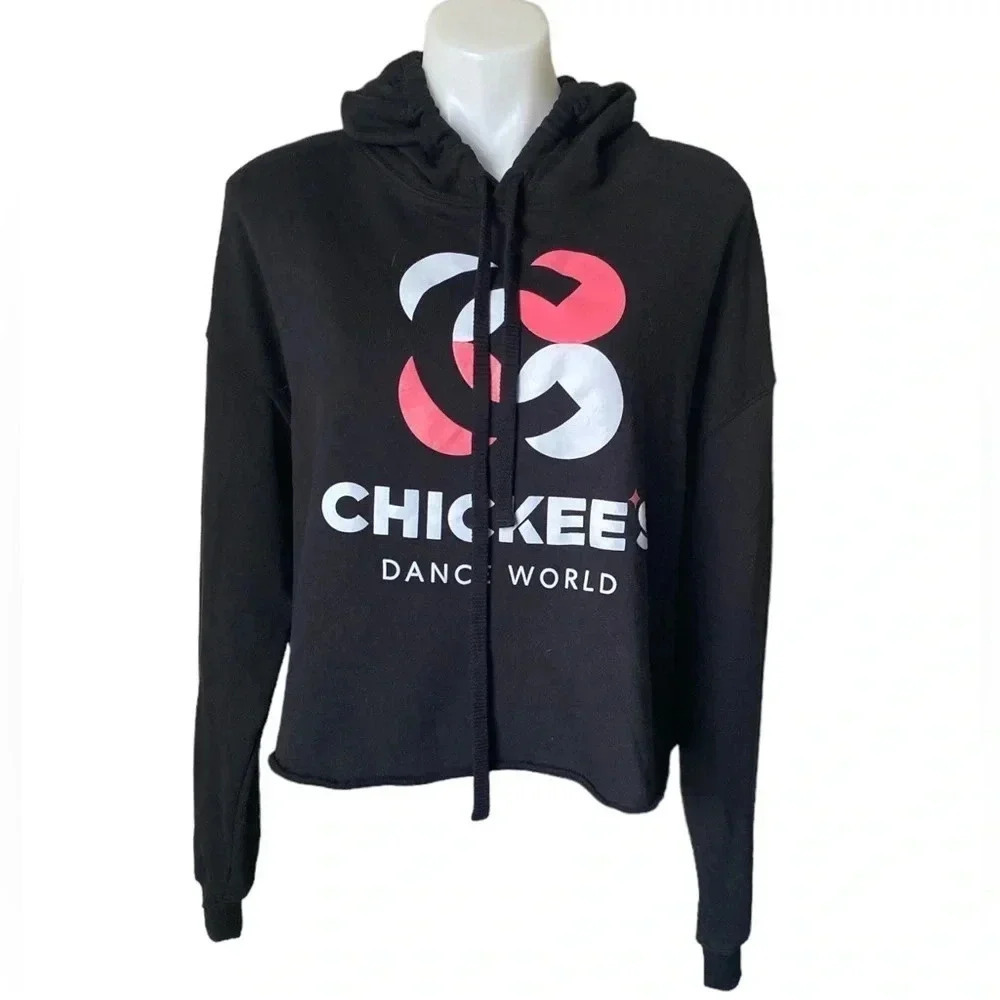 BELLE + CANVAS |Fleece Collection “Chickee’s Dance World” Cropped Hoodie Size XL - Picture 2 of 9
